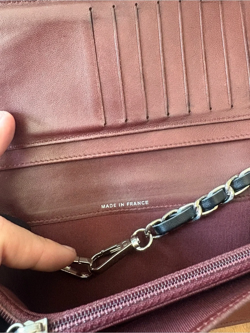 CHANEL continental quilted